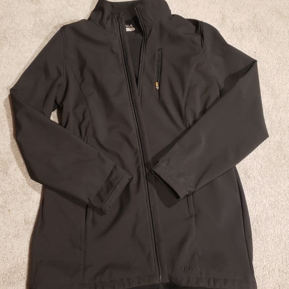 Women's Fila Black Lightweight Jacket Sz XL - Picture 2 of 4